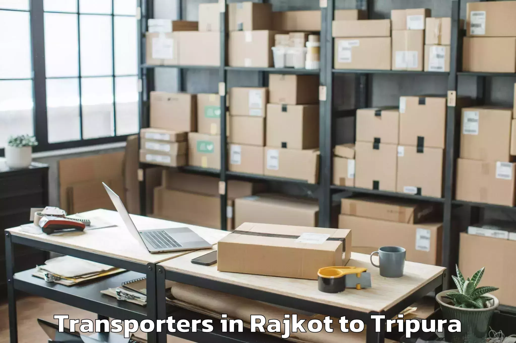 Discover Rajkot to Manughat Transporters